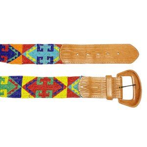 VINTAGE CATHERINE DIAL EASLEY African Seed Bead Western Boho Tribal Patt…